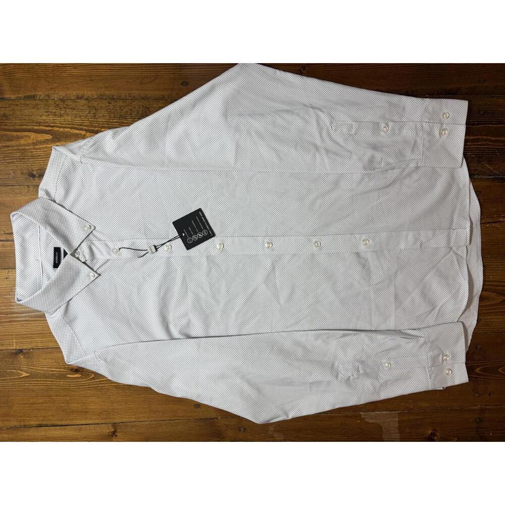 AWEARNESS Kenneth Cole Dress Shirt Mens 16 32/33 White NWT Slim Fit